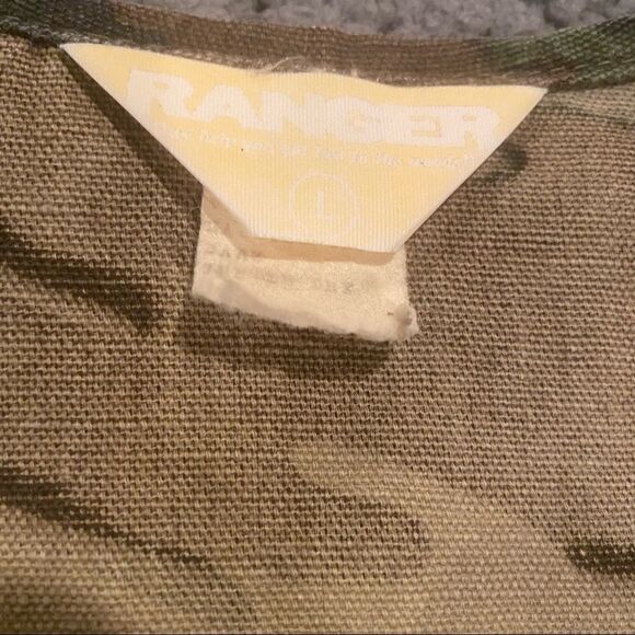 Vintage Ranger Camo Hunting Tactical Vest Size Large Bird/Shell Pouch - Picture 11 of 16